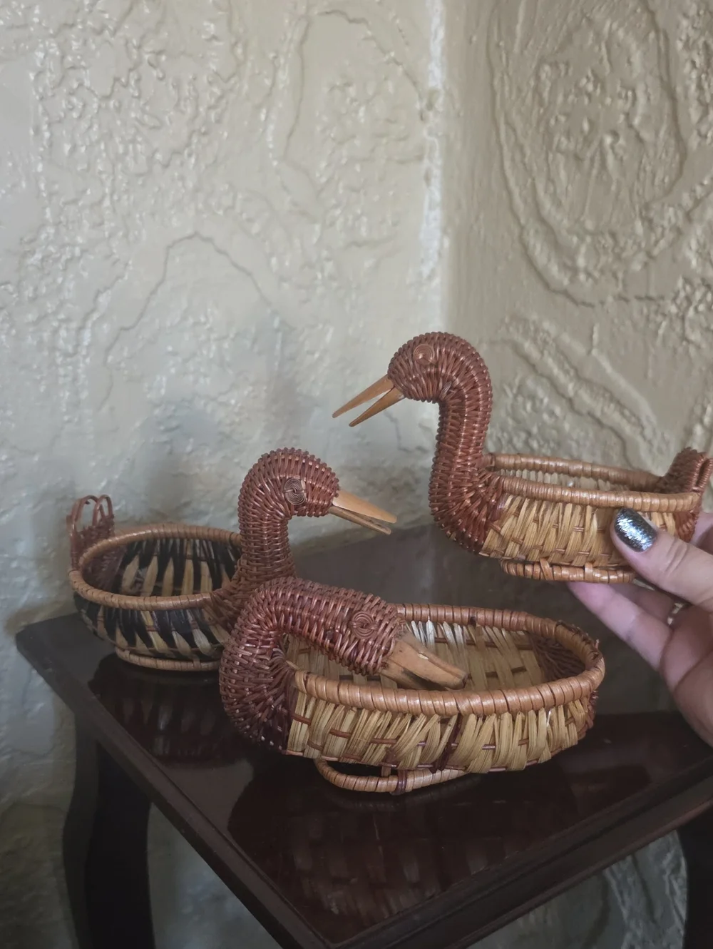 Handwoven Brown & Tan Duck Basket Set - Home Accents